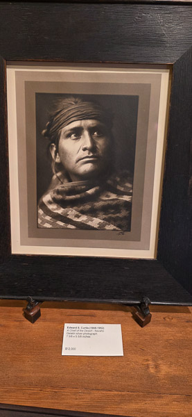 Canyon Road - Zaplin Lampert Gallery with Edward Curtis plates